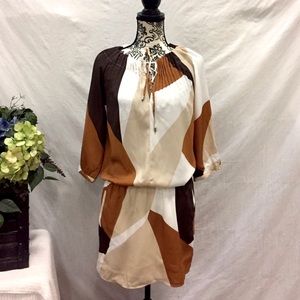 New York & Company Abstract Pockets Dress